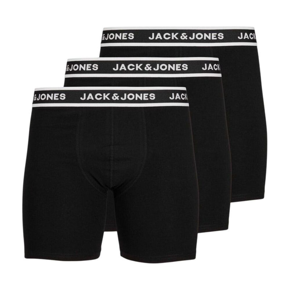 Jack And Jones Mens Plus Boxer Briefs (Pack of 3) / Black